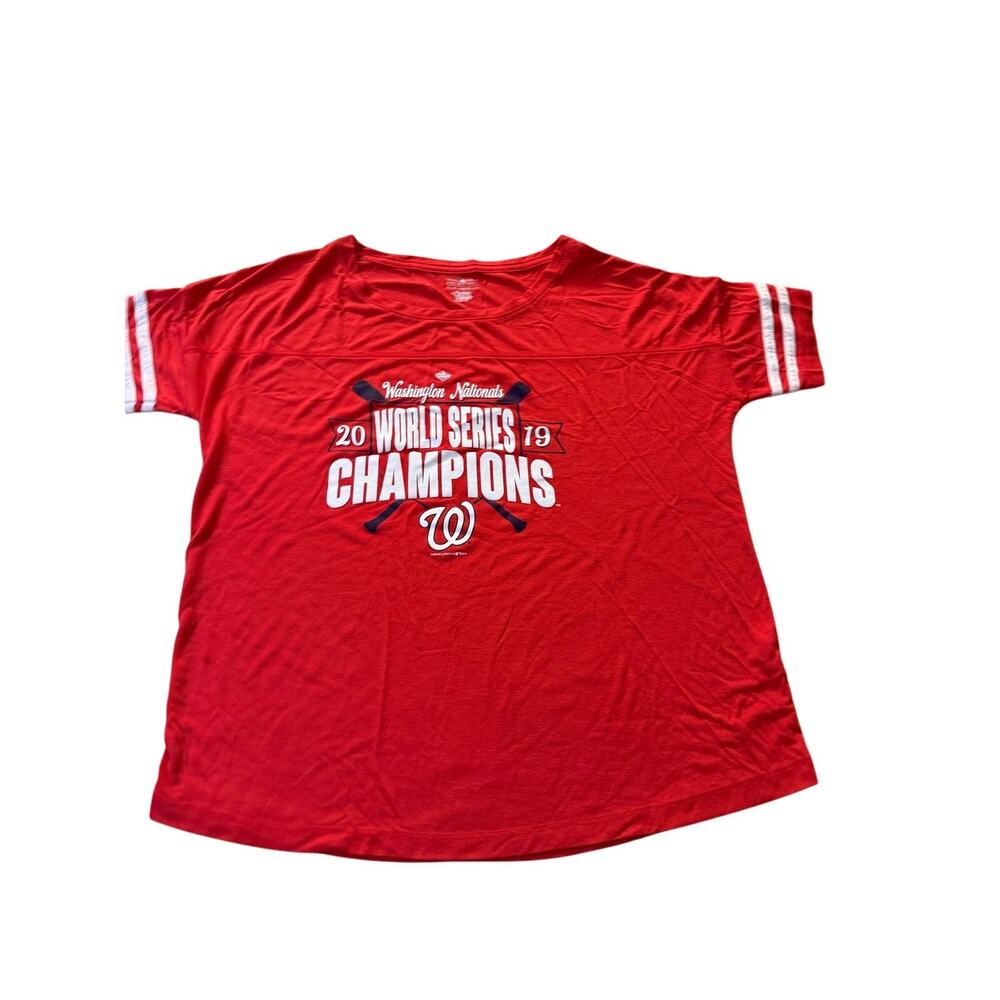 Washington Nationals Baseball World Series 2019 Women’s Medium M Shirt CUTE!